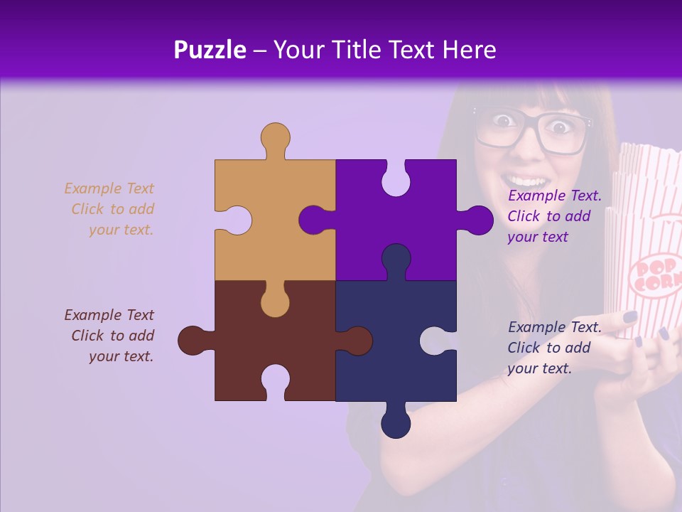 Projection Teenager Showtime PowerPoint Template