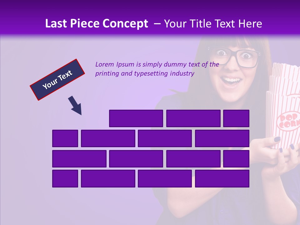 Projection Teenager Showtime PowerPoint Template