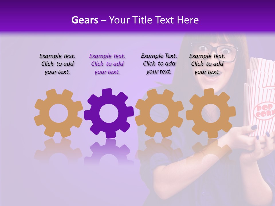 Projection Teenager Showtime PowerPoint Template