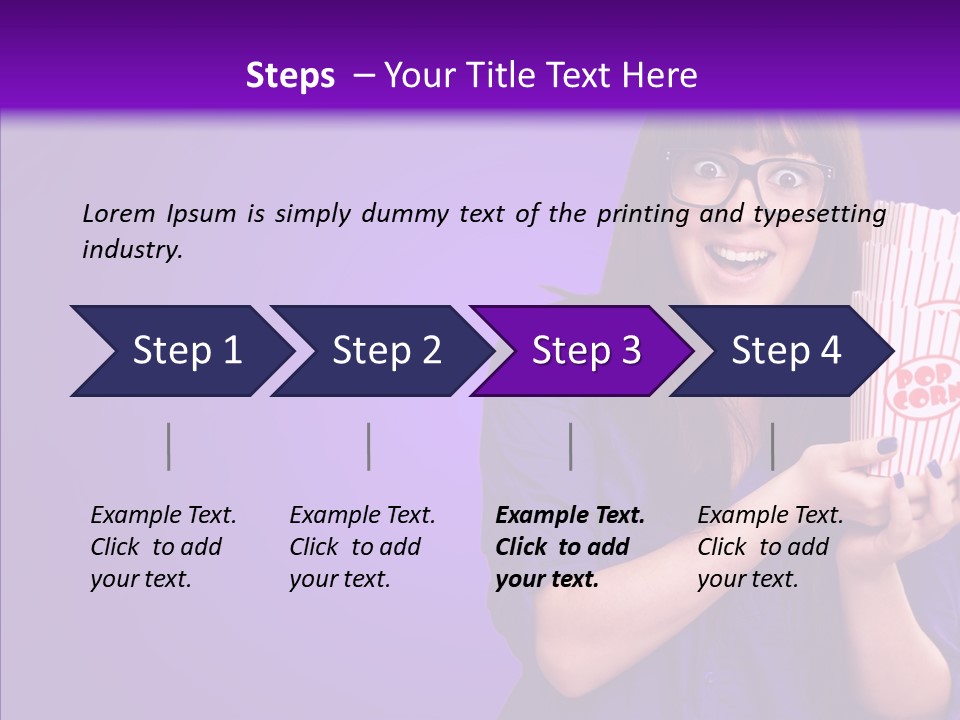 Projection Teenager Showtime PowerPoint Template
