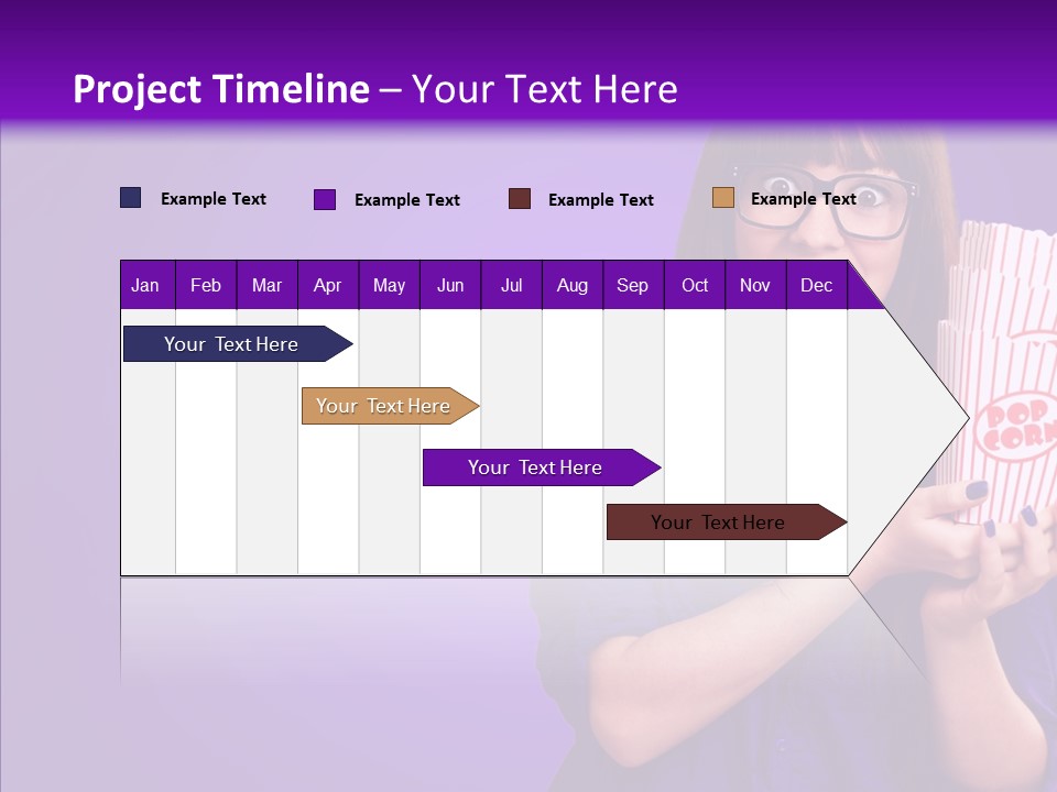 Projection Teenager Showtime PowerPoint Template