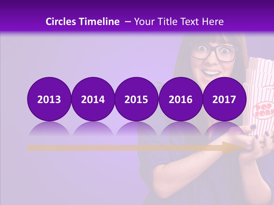 Projection Teenager Showtime PowerPoint Template