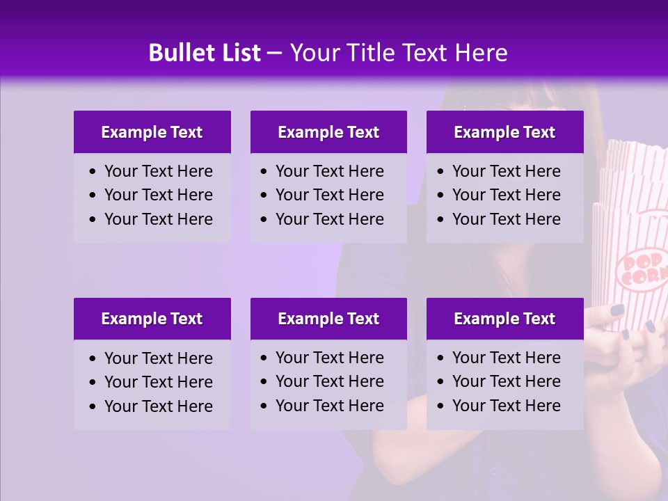 Projection Teenager Showtime PowerPoint Template