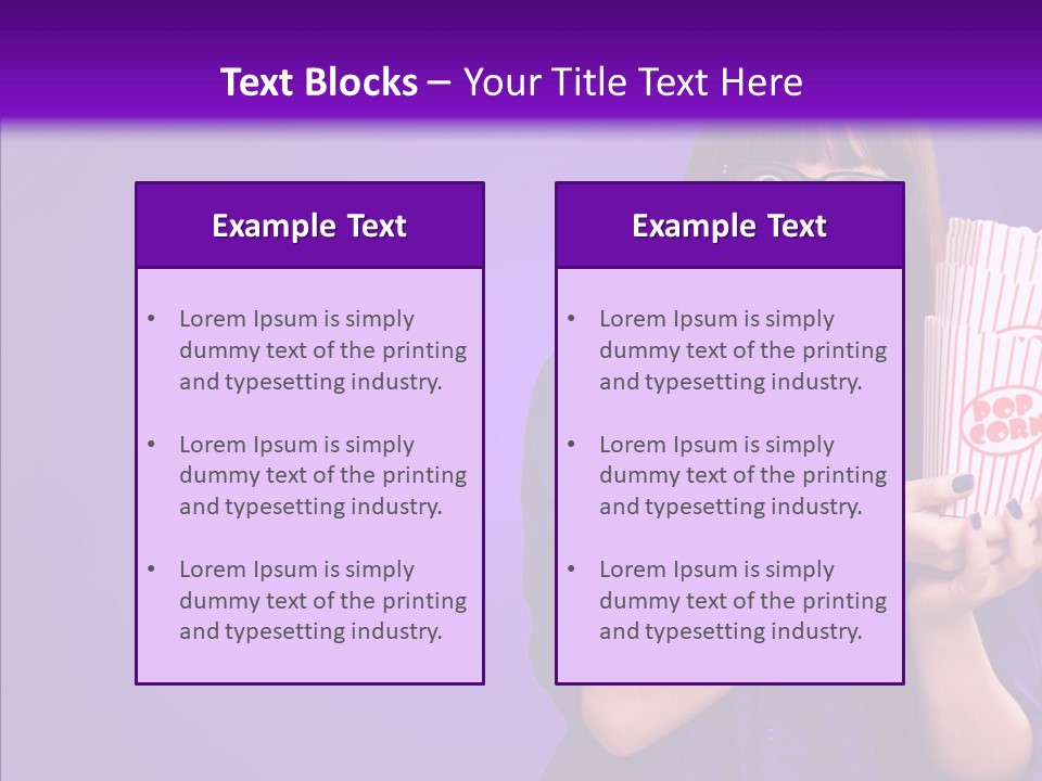 Projection Teenager Showtime PowerPoint Template