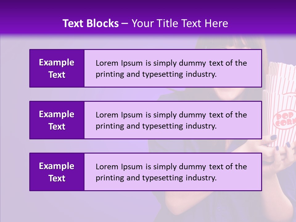 Projection Teenager Showtime PowerPoint Template