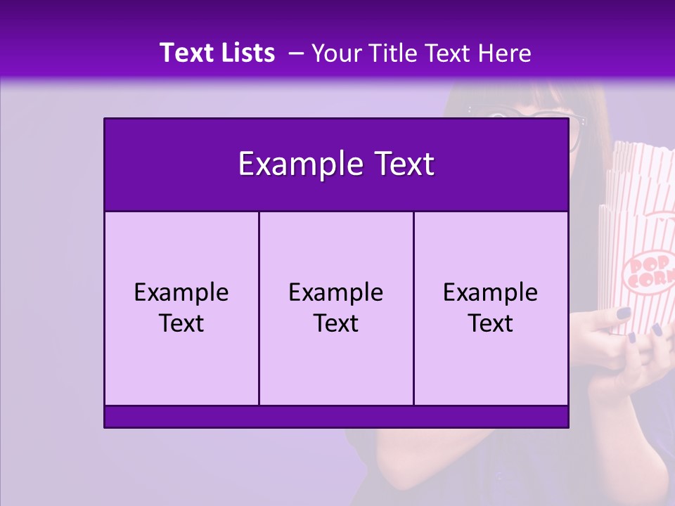 Projection Teenager Showtime PowerPoint Template
