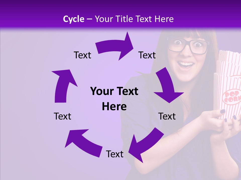 Projection Teenager Showtime PowerPoint Template