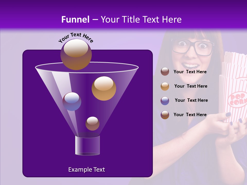 Projection Teenager Showtime PowerPoint Template