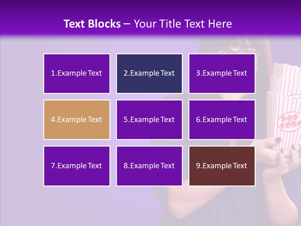 Projection Teenager Showtime PowerPoint Template