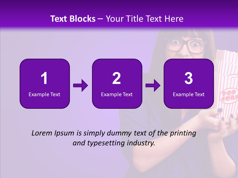 Projection Teenager Showtime PowerPoint Template