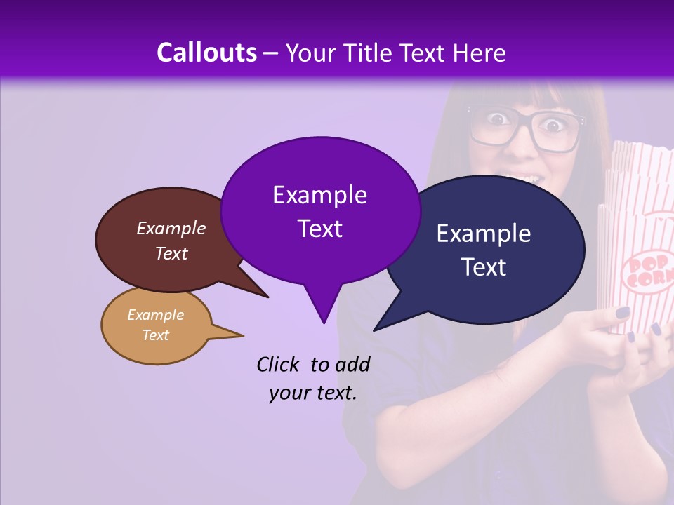 Projection Teenager Showtime PowerPoint Template