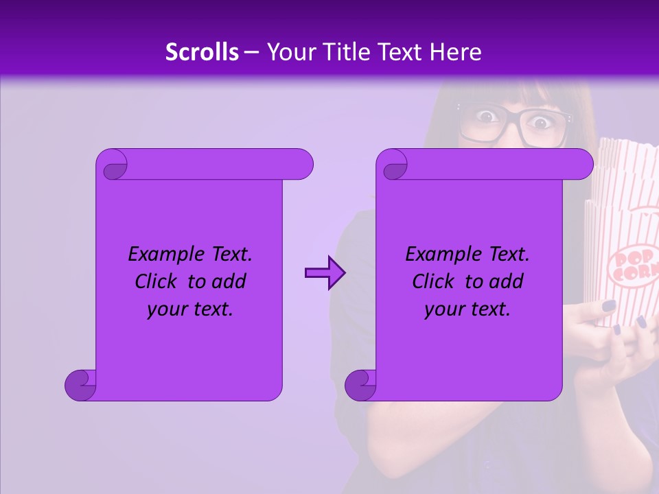 Projection Teenager Showtime PowerPoint Template