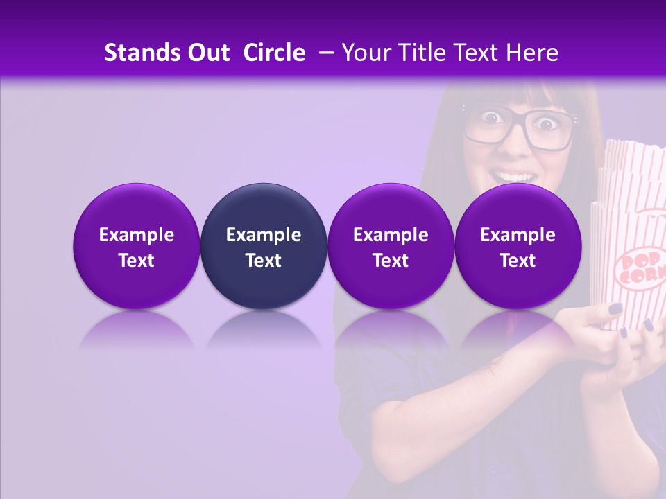 Projection Teenager Showtime PowerPoint Template