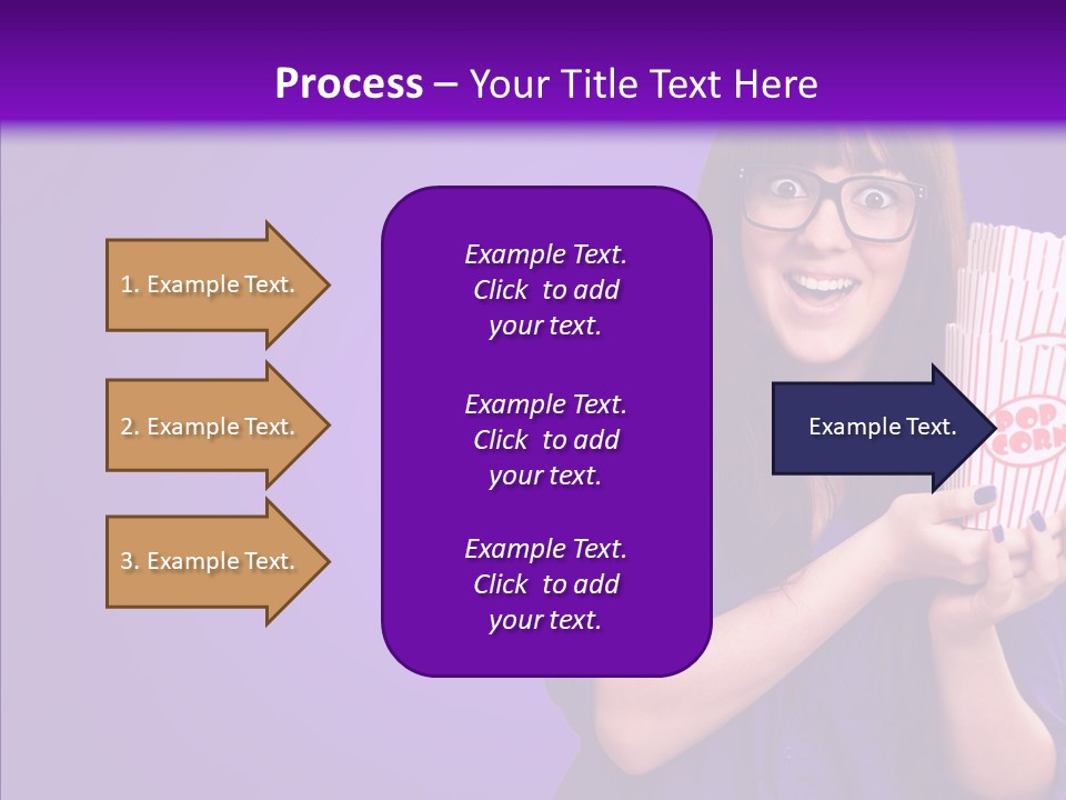 Projection Teenager Showtime PowerPoint Template