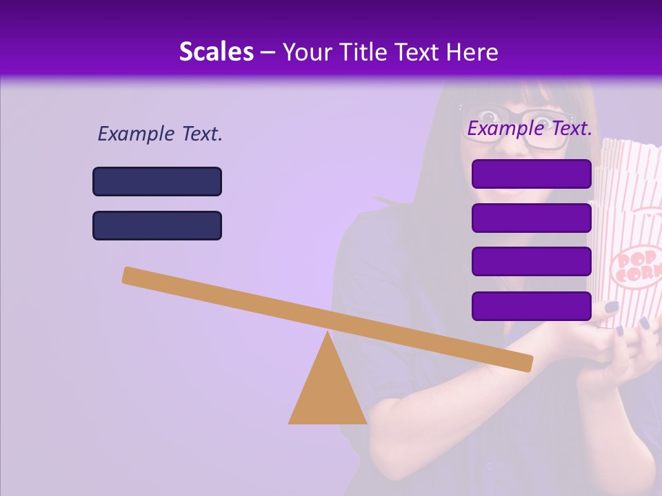 Projection Teenager Showtime PowerPoint Template