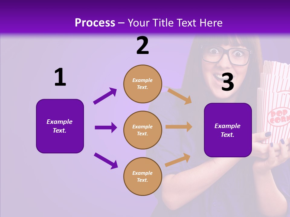 Projection Teenager Showtime PowerPoint Template