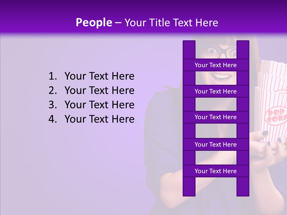 Projection Teenager Showtime PowerPoint Template