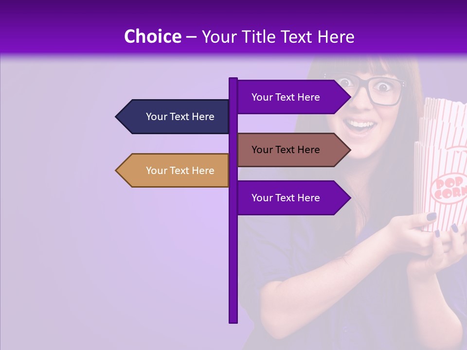 Projection Teenager Showtime PowerPoint Template