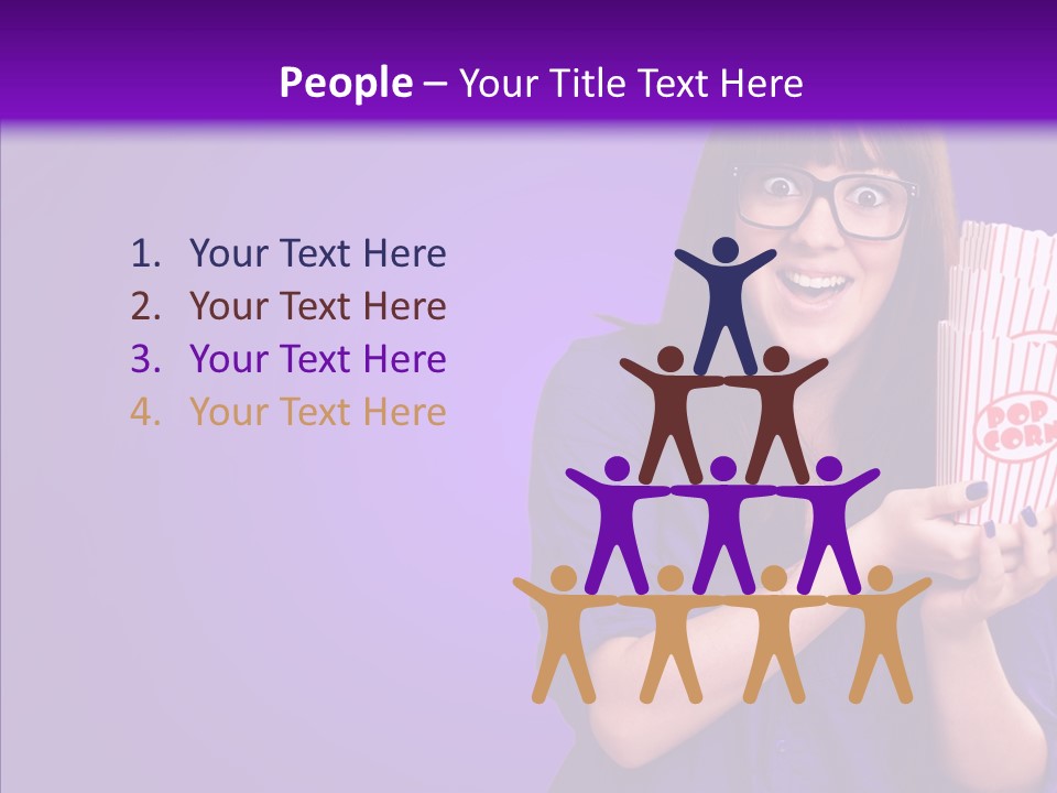 Projection Teenager Showtime PowerPoint Template