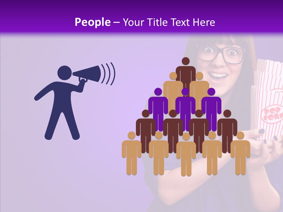 Projection Teenager Showtime PowerPoint Template