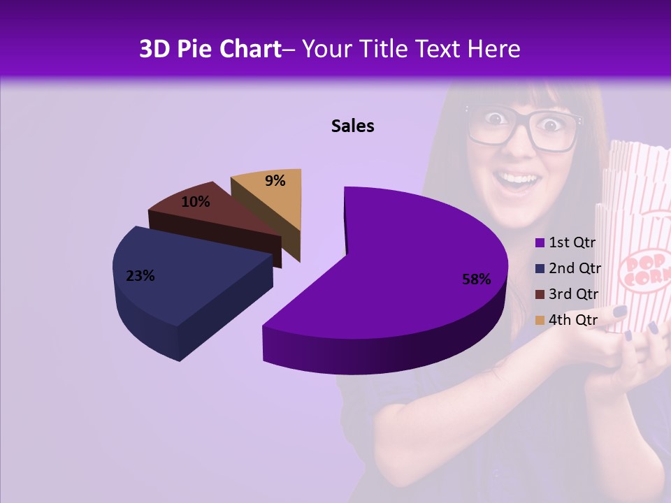 Projection Teenager Showtime PowerPoint Template