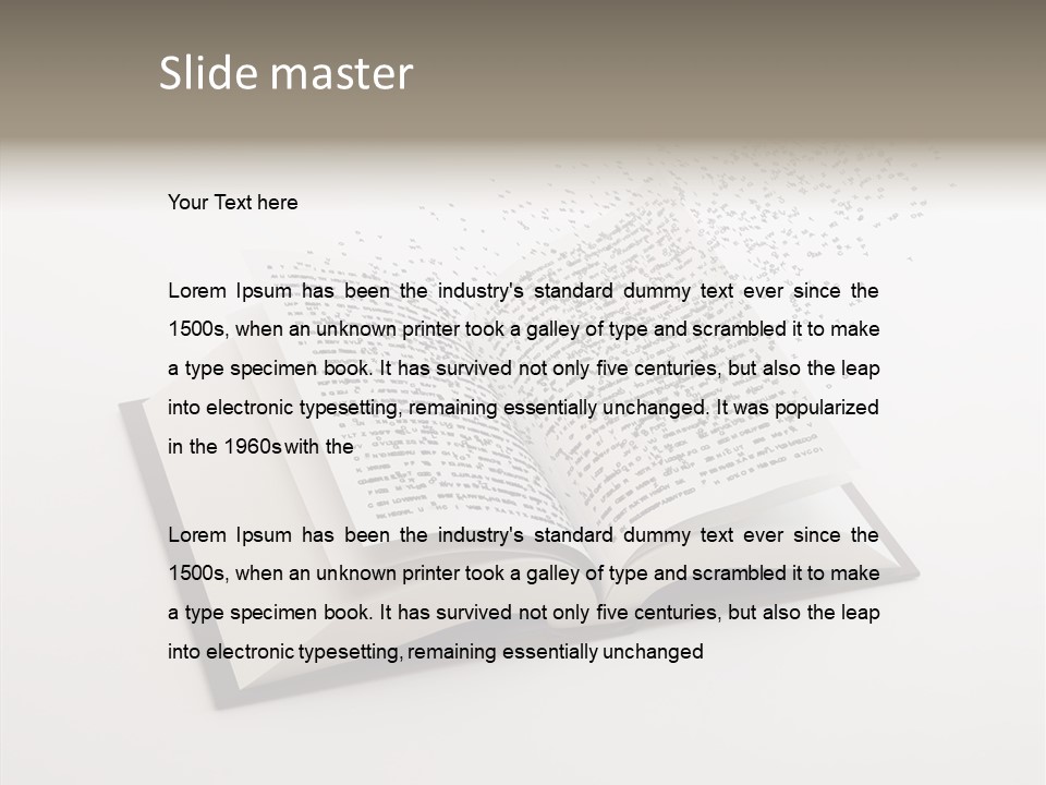 Cover Library Nobody PowerPoint Template