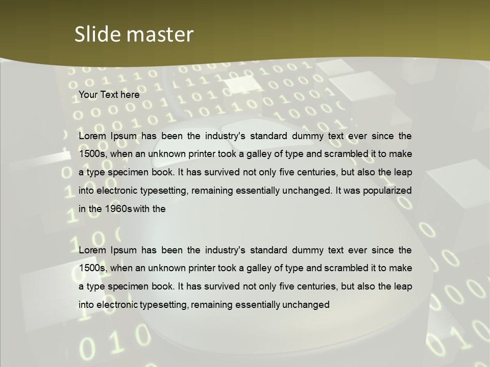 Light Digital Space PowerPoint Template