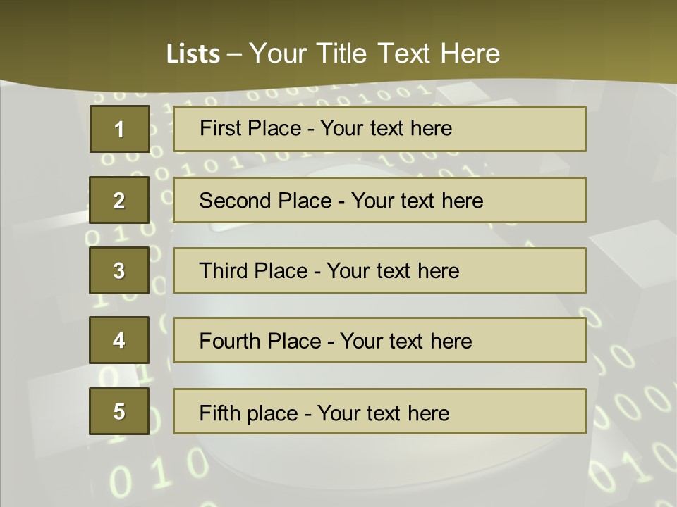 Light Digital Space PowerPoint Template