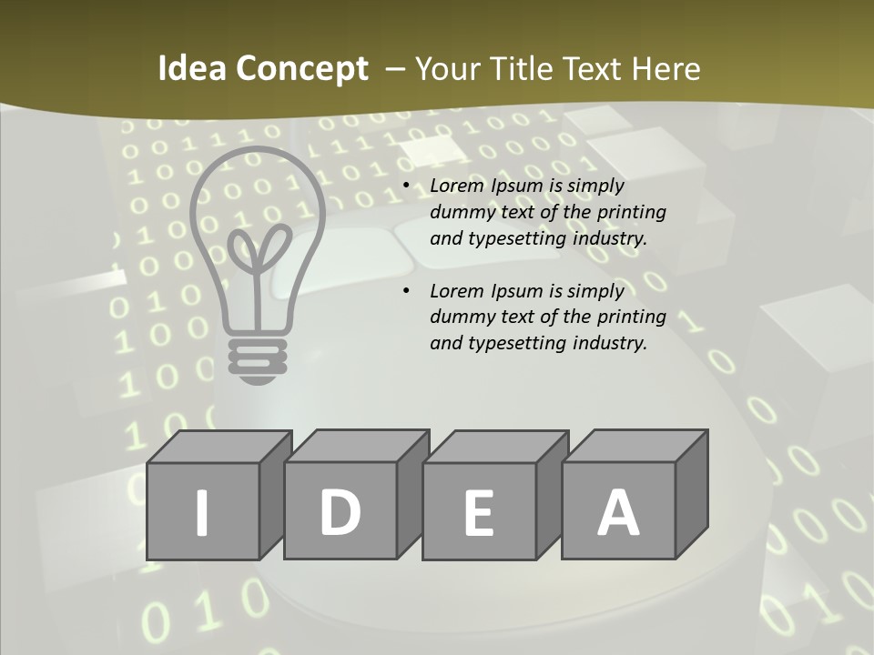 Light Digital Space PowerPoint Template