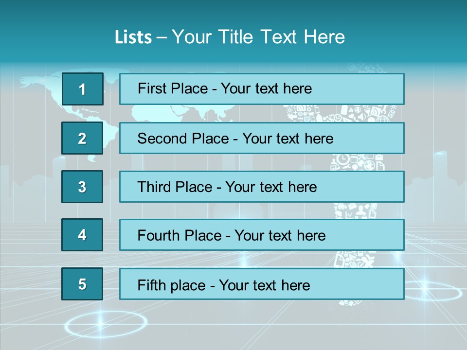 Business Planet Media PowerPoint Template