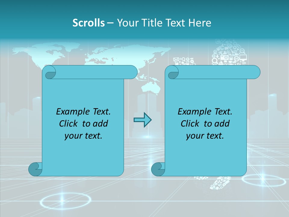Business Planet Media PowerPoint Template