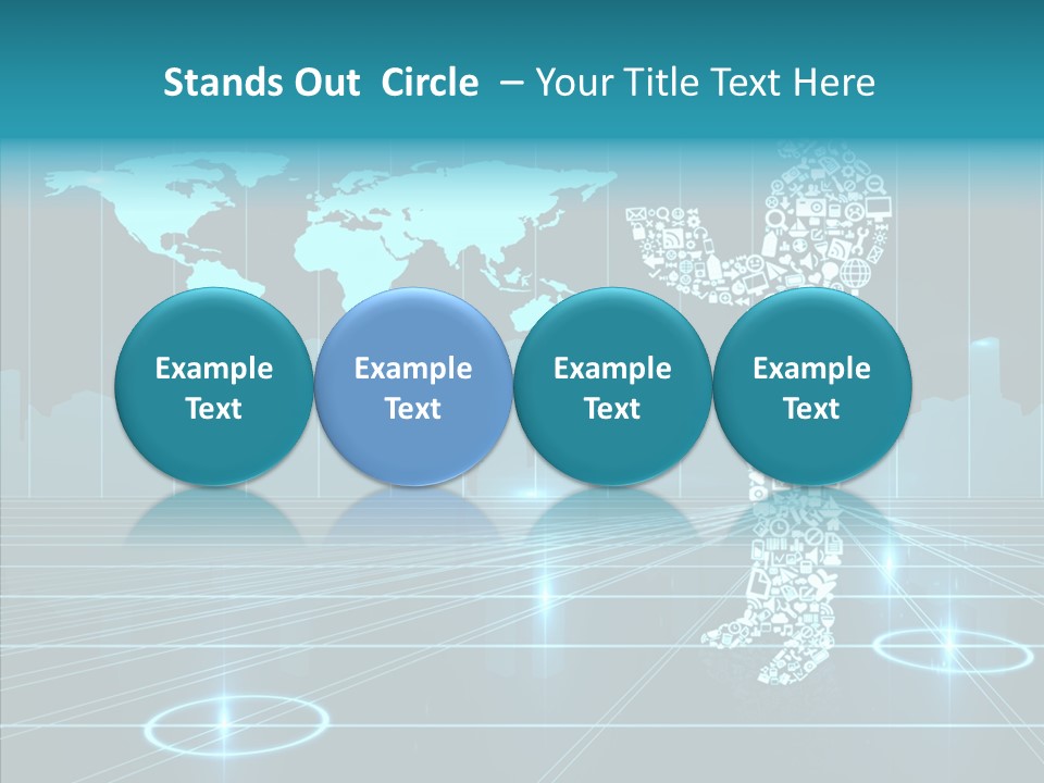 Business Planet Media PowerPoint Template