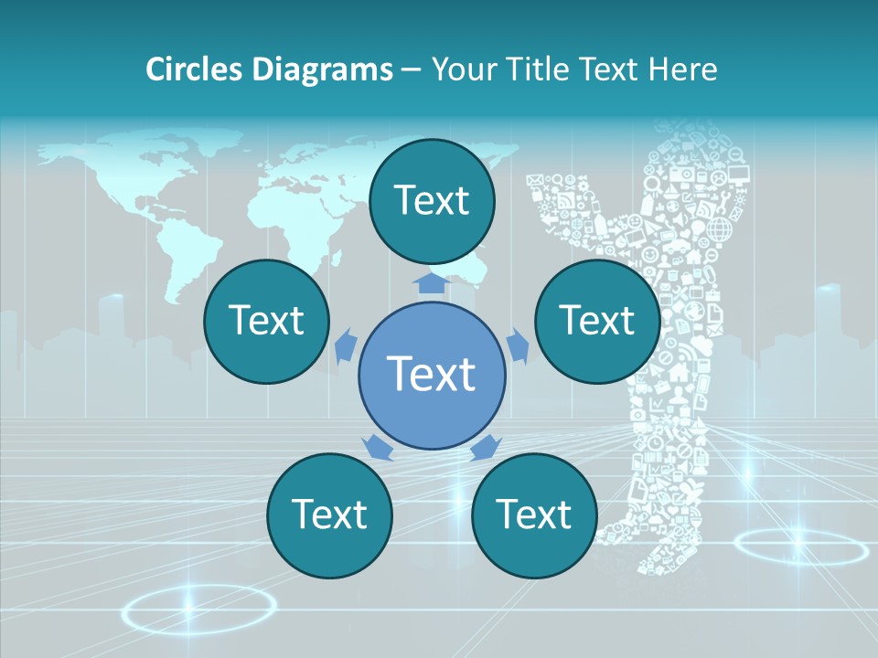 Business Planet Media PowerPoint Template