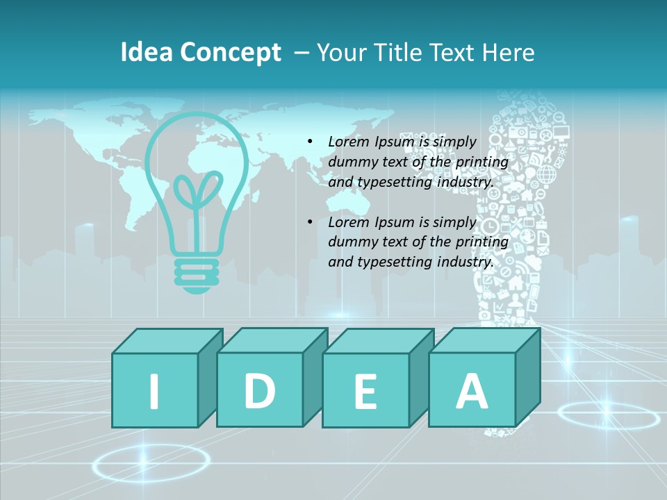 Business Planet Media PowerPoint Template