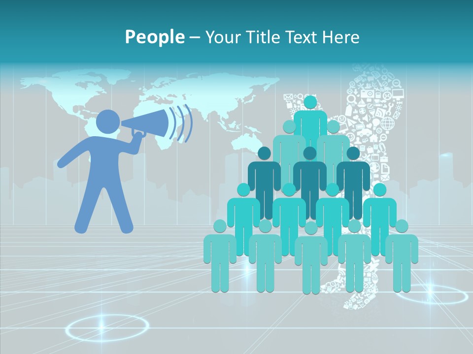 Business Planet Media PowerPoint Template