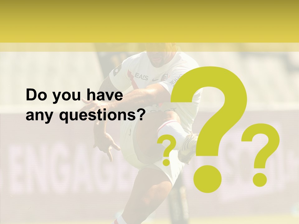 Mcalister Fly Half France PowerPoint Template