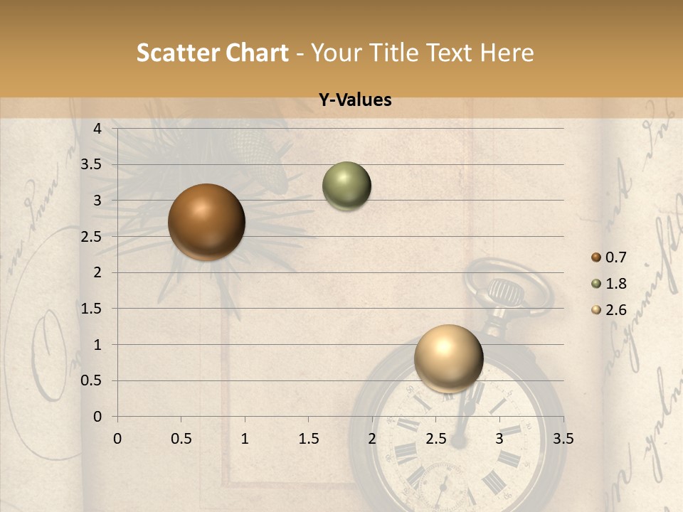 Nostalgia Golden Clock PowerPoint Template