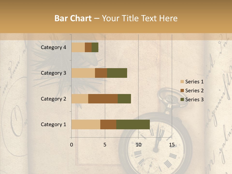 Nostalgia Golden Clock PowerPoint Template