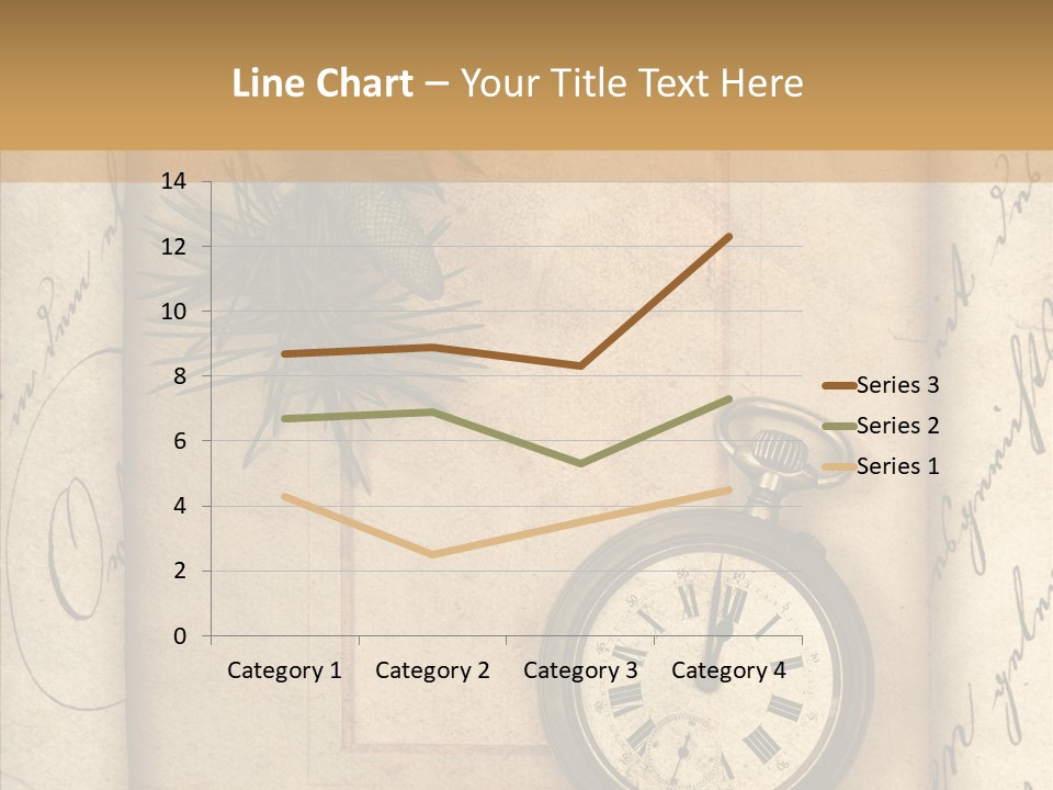 Nostalgia Golden Clock PowerPoint Template