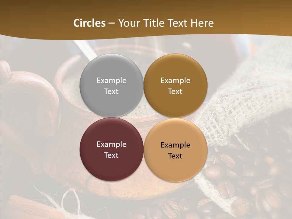 Wood Table Coffee PowerPoint Template