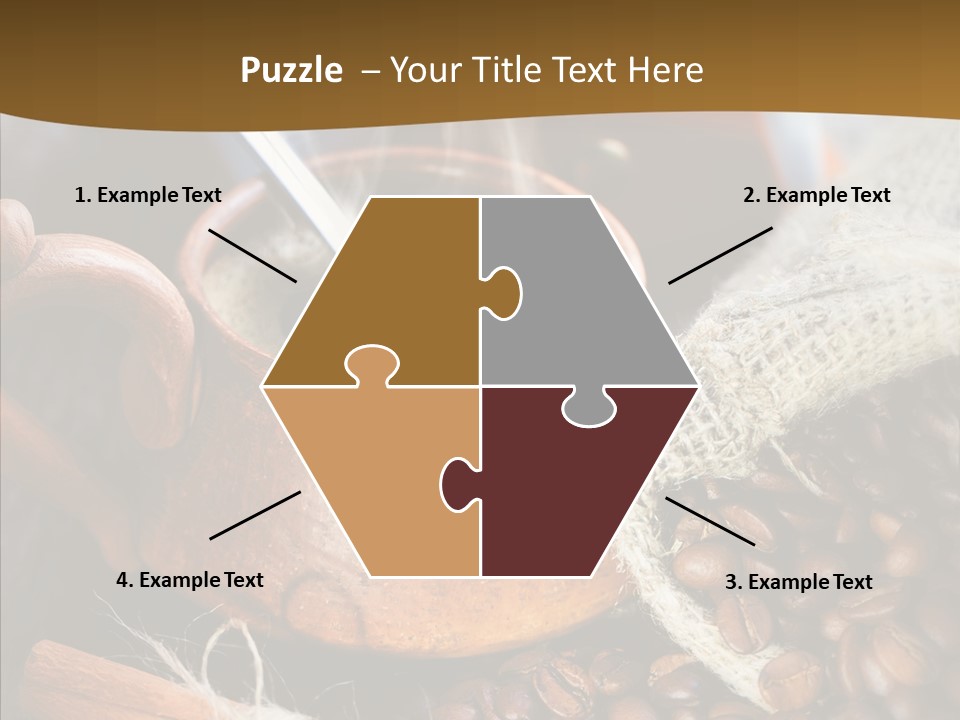 Wood Table Coffee PowerPoint Template