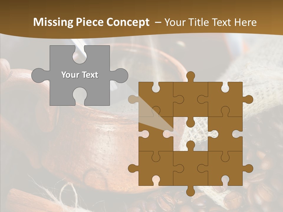 Wood Table Coffee PowerPoint Template