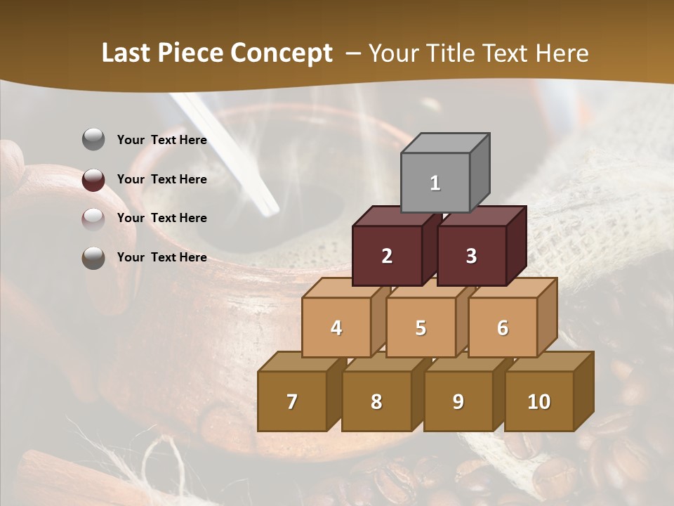 Wood Table Coffee PowerPoint Template
