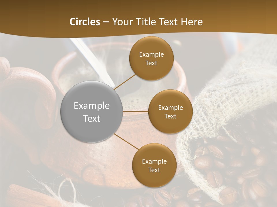 Wood Table Coffee PowerPoint Template