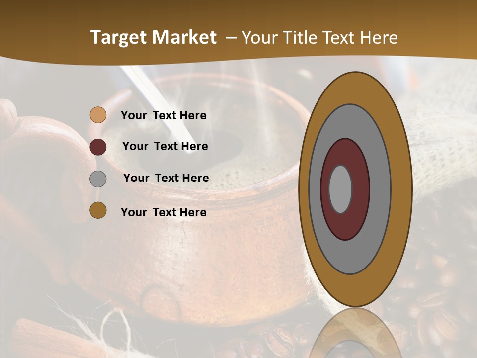 Wood Table Coffee PowerPoint Template