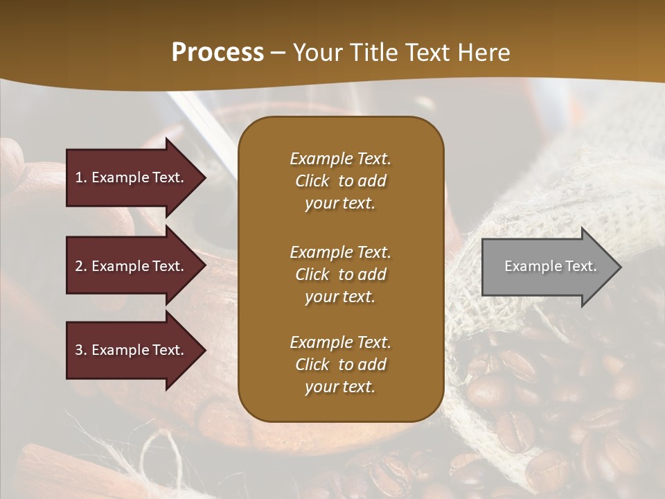 Wood Table Coffee PowerPoint Template