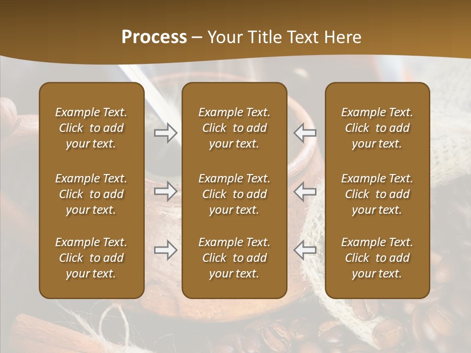 Wood Table Coffee PowerPoint Template