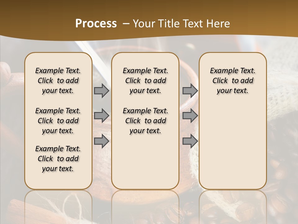 Wood Table Coffee PowerPoint Template