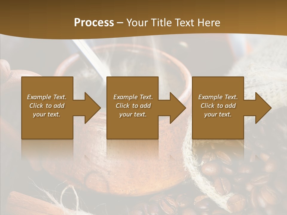 Wood Table Coffee PowerPoint Template