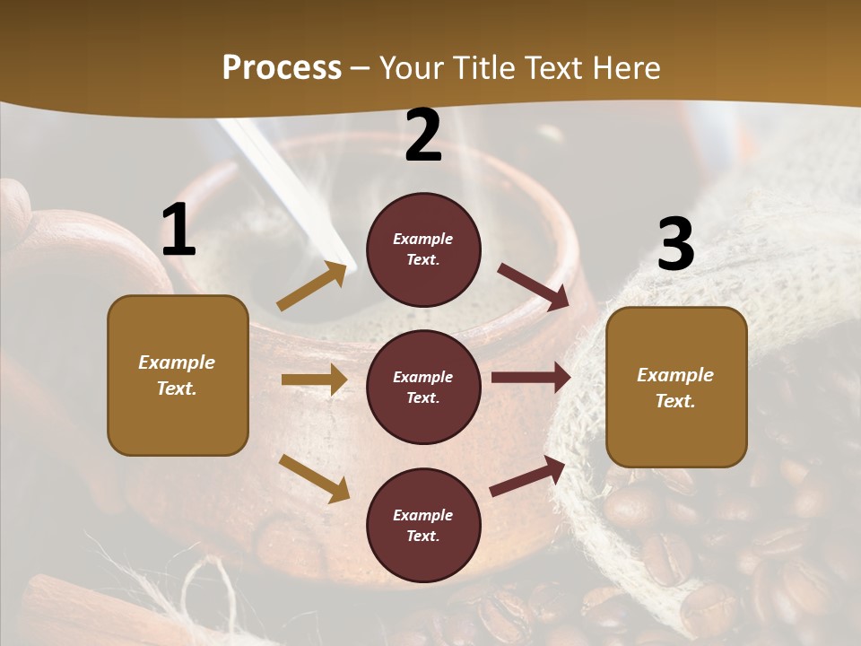 Wood Table Coffee PowerPoint Template